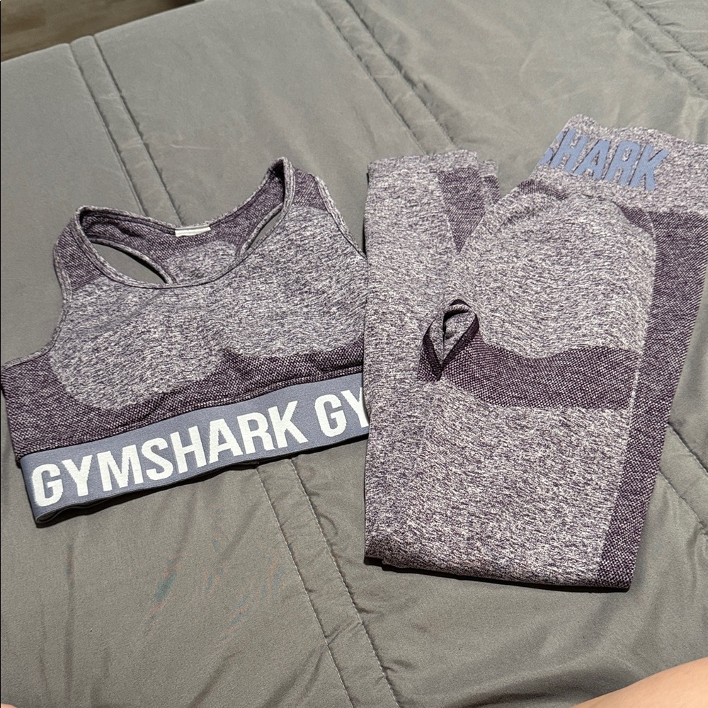 Gymshark Heathered Purple Activewear Set